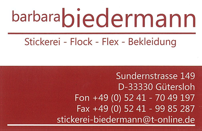 Biedermann-Stickerei
